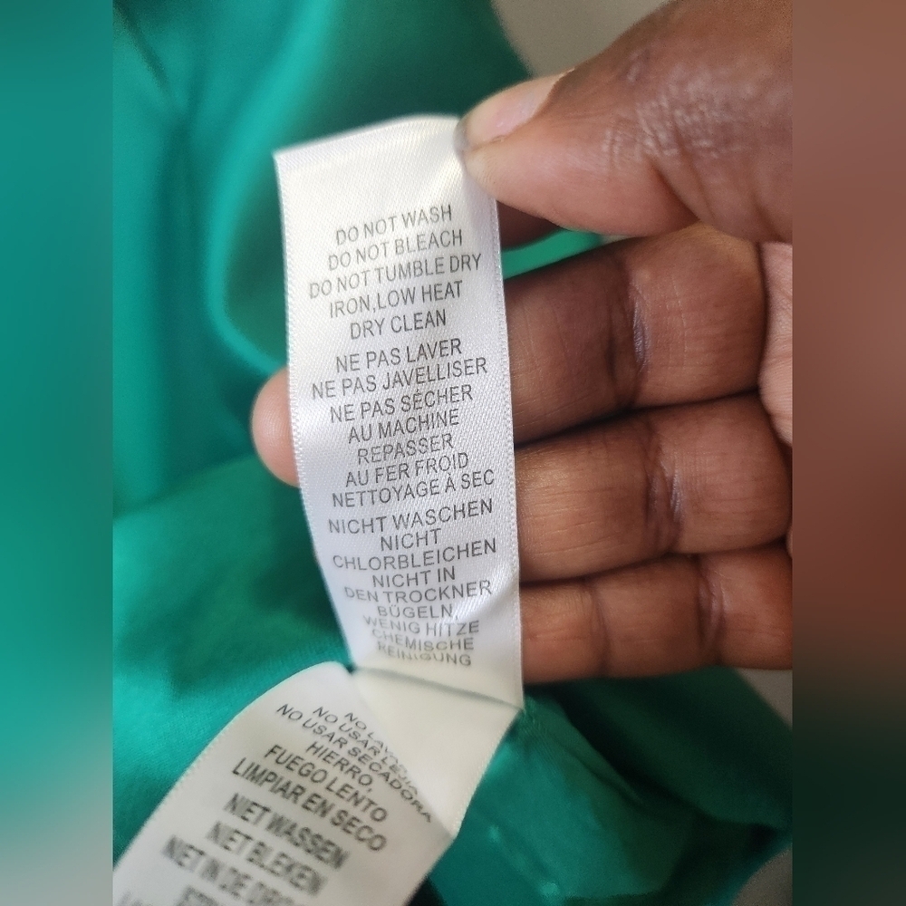 Adrianna Papell Women's Satin Ruffled Off-The-Shoulder Dress Sz. 2 - Picture 5 of 7